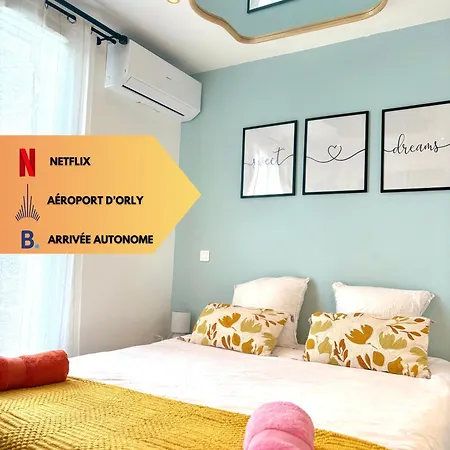 Apartament Confort Proche De Aeroport Paris-orly Villeneuve-le-Roi